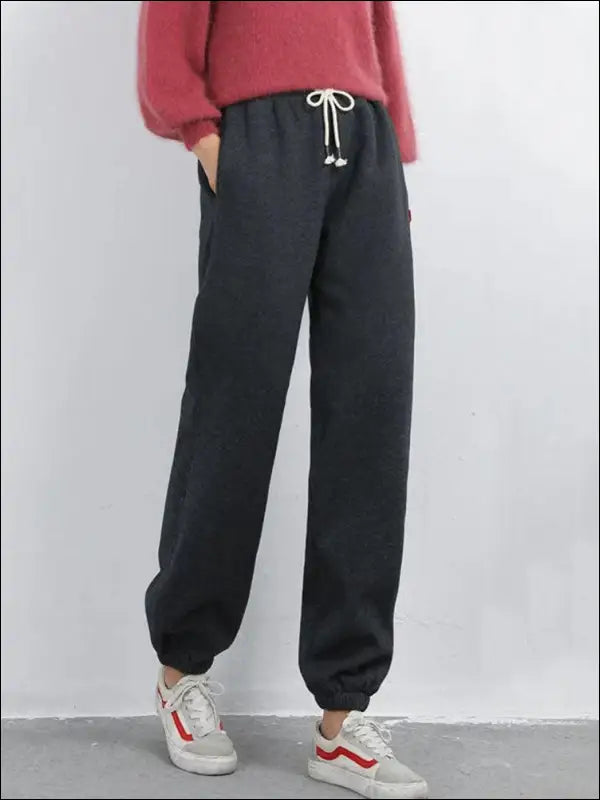 ’Women’s Winter Warm Fleece Leggings - Plus Size Thick Casual Pants Cozy Solid Color Trousers’ - Women