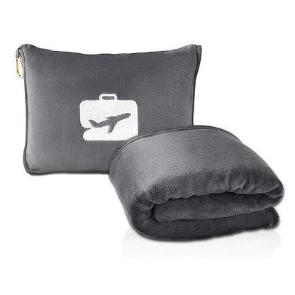 2-in-1 Travel Pillow & Blanket Set