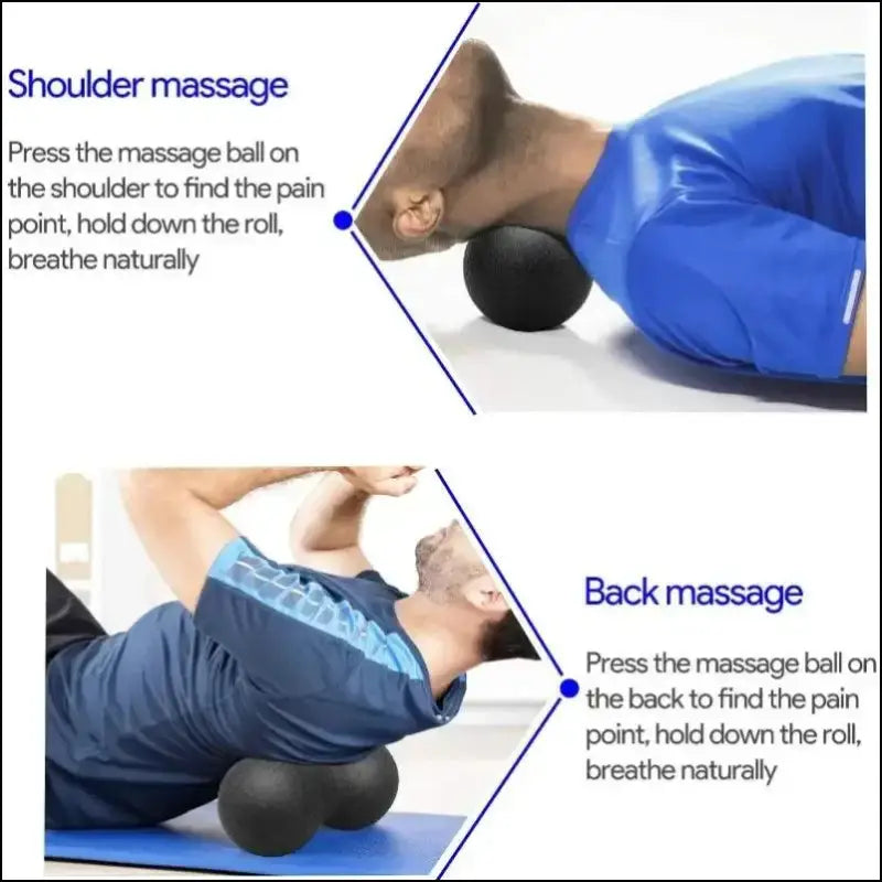 Yoga Peanut Balls Body Massage Fascia Ball Suit - High-Density Foam Block for Muscle Relaxation Lacrosse Exercise