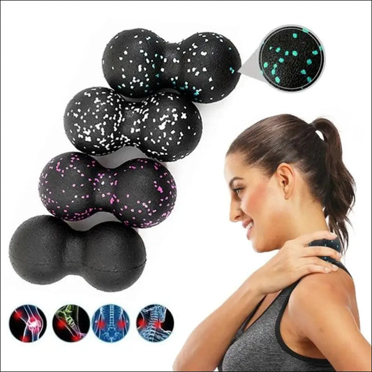 Yoga Peanut Balls Body Massage Fascia Ball Suit - High-Density Foam Block for Muscle Relaxation Lacrosse Exercise