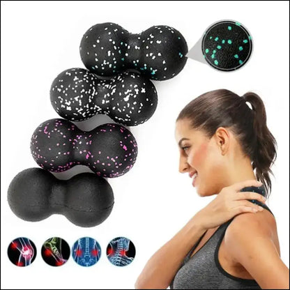 Yoga Peanut Balls Body Massage Fascia Ball Suit - High-Density Foam Block for Muscle Relaxation Lacrosse Exercise