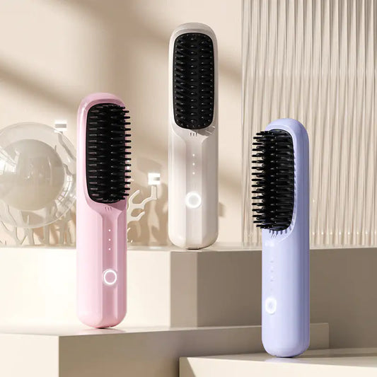 Good Hair Day Vanity Heated Hair Brush Rechargeable And Portable